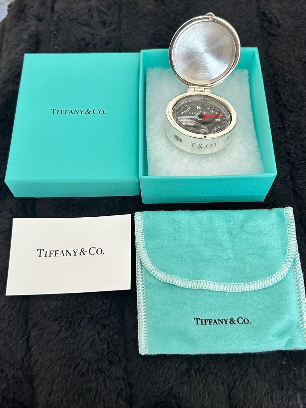 Tiffany & Co. 1837 Makers Sterling Silver Compass - Open Box / Never been used